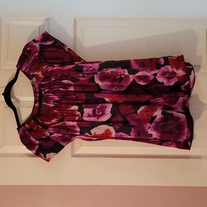 Ann Taylor Silk Flower Blouse size M